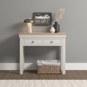 Bordeaux Console Table in Ivory/Oak